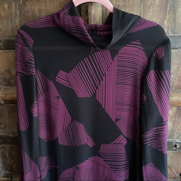 Calvin Klein bold geometric print silk tunic dress - Picture 8 of 12